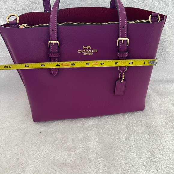 Coach Purple Leather Crossbody Bag - Picture 3 of 6